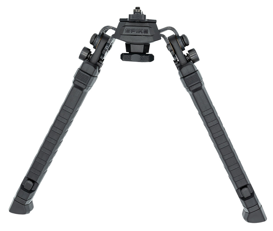 FAB Defense FXSPIKEB Spike Bipod 7.09"-11.42" Adj. Rotating Tilting Rubber Feet Picatinny Rail Black Polymer & Aluminum