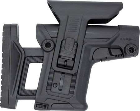 FAB Defense RAPS-C Collapsible Buttstock Black - Adjustable Cheek-Rest, LOP Memory & 1Latch for AR-Platform