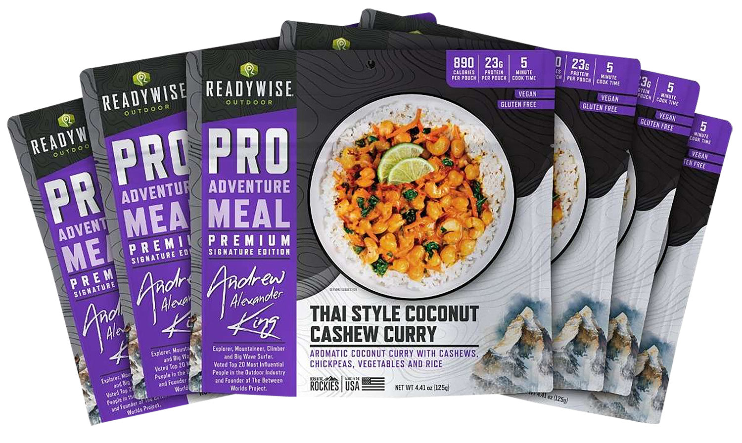 Wise Foods Thai Coconut Cashew Curry Outdoor Meal Kit RW05193 6-Count Case