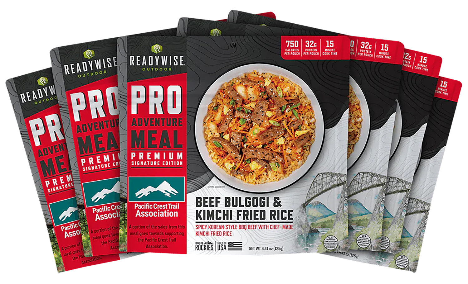 ReadyWise Beef Bulgogi & Kimchi Rice Outdoor Meal Kit RW05194 6-Count Case