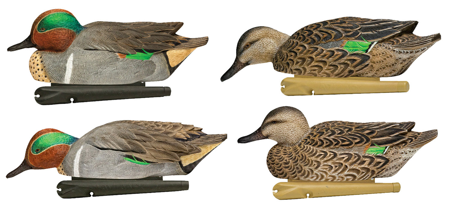 Avian-X Topflight Green-Winged Teal Floating Decoys 6-Pack Multi-Color AVXAVX8081