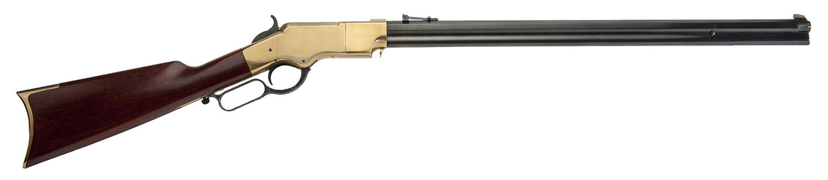 Cimarron CA288 1860 Henry Civilian .45 Colt Rifle, 12+1 Capacity, 24" Blued Octagon Barrel, Brass Receiver