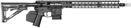 Radian Weapons R0259 Model 1 Carbine CA-Compliant .223 Wylde 10+1, 16", Black Billet Receiver