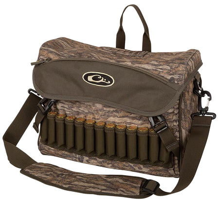 Drake Waterfowl Shoulder Bag 2.0 Bottomland Camo Shell Loops & Choke Sleeves