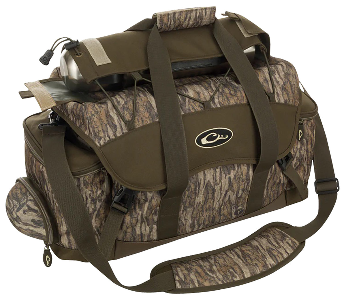 Drake Waterfowl DA2030006 Blind Bag Extra Large 20-Pocket with Sunglass Pocket, Thermos Sleeve and Carry Handles