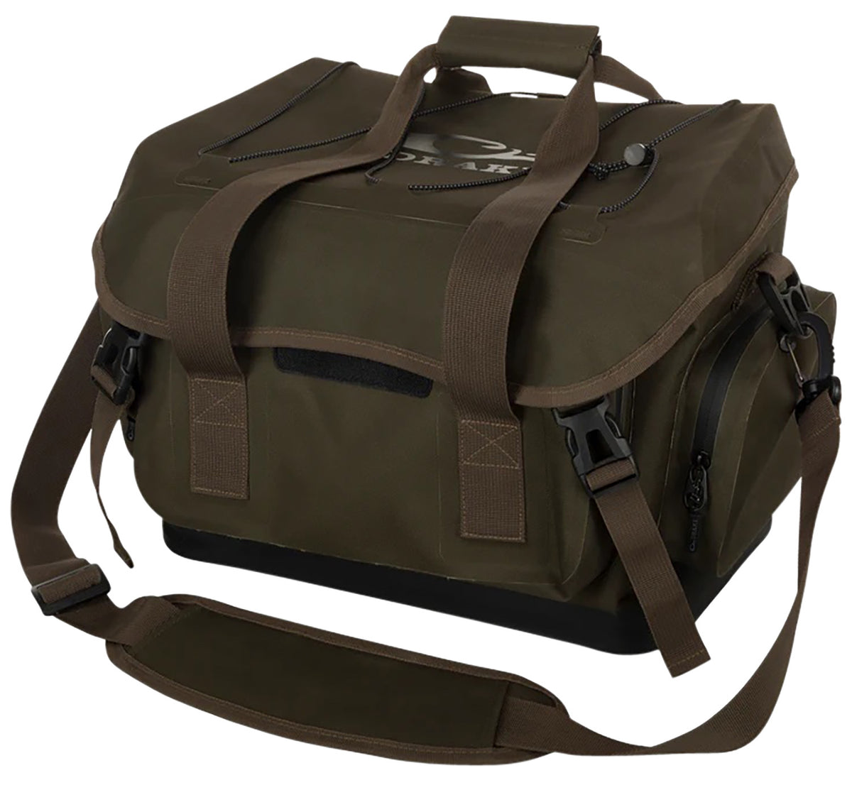 Drake Waterfowl DA4300GTB2 HND Blind Bag Medium Green Timber 3 Large Exterior Pockets and Carry Handles