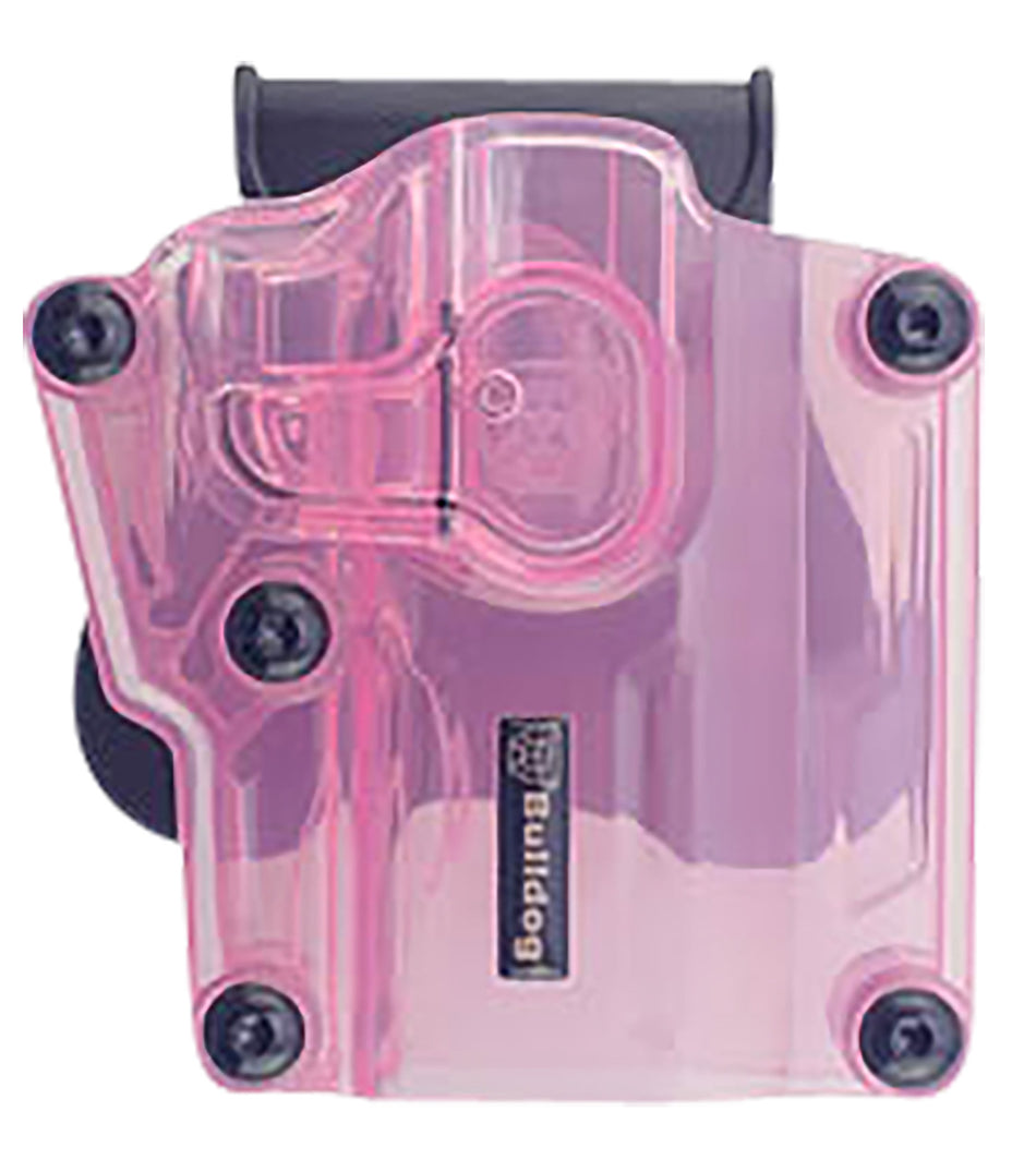 Bulldog MX006 OWB Multi Fit Transparent Pink Polymer Paddle Mount Holster