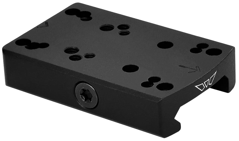 Warne 6109M Low Profile Picatinny Reflex Mount Black Anodized Aluminum - Fits Burris/Holosun/Vortex/Sig Romeo 3