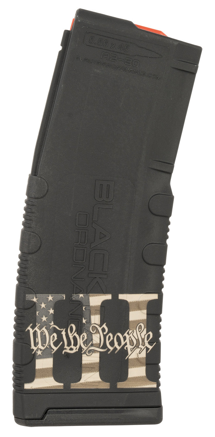 Black Rain Ordnance MAG303PERCENT AR-15 30rd .223 Rem/5.56 NATO We The People Engraved Polymer Magazine