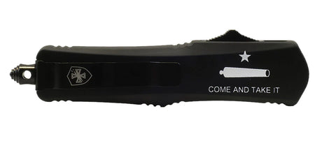 Templar Knife Gen II Come And Take It Small 2.69" OTF Tanto Serrated Black Oxide 440C SS Blade, 4.31" Aluminum Handle