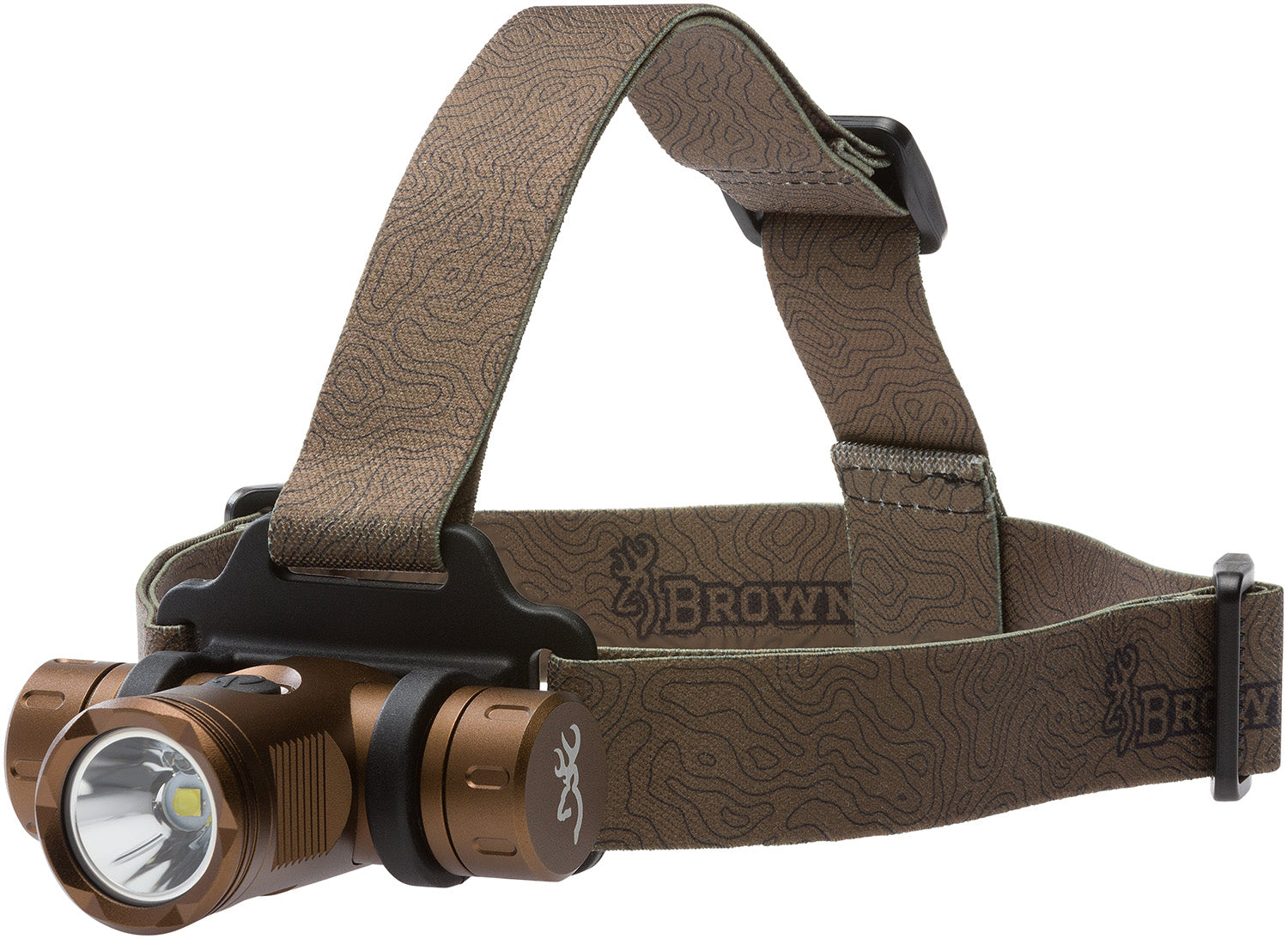Browning Blackout Elite Rechargeable LED Headlamp 860 Lumens White Green Burnt Bronze
