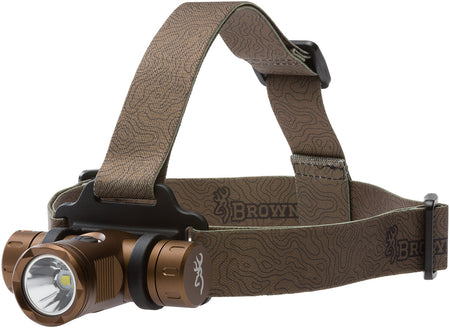 Browning Blackout Elite Rechargeable LED Headlamp 860 Lumens White Green Burnt Bronze
