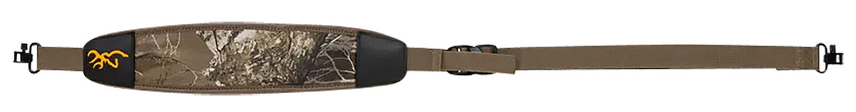 Browning Big Game Realtree Edge Neoprene Adjustable Rifle Sling with Rubber Pad and Metal Swivels