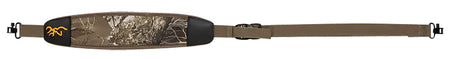 Browning Big Game Realtree Edge Neoprene Adjustable Rifle Sling with Rubber Pad and Metal Swivels