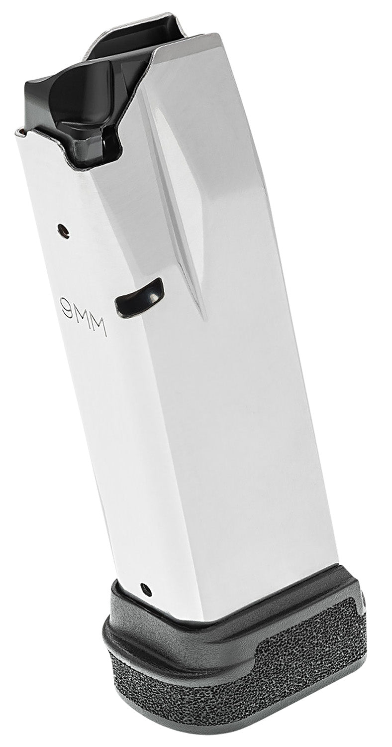 Springfield Armory Hellcat Pro 17-Round 9mm Luger Extended Polymer Basepad Stainless Magazine