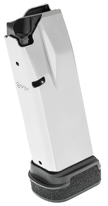 Springfield Armory Hellcat Pro 17-Round 9mm Luger Extended Polymer Basepad Stainless Magazine