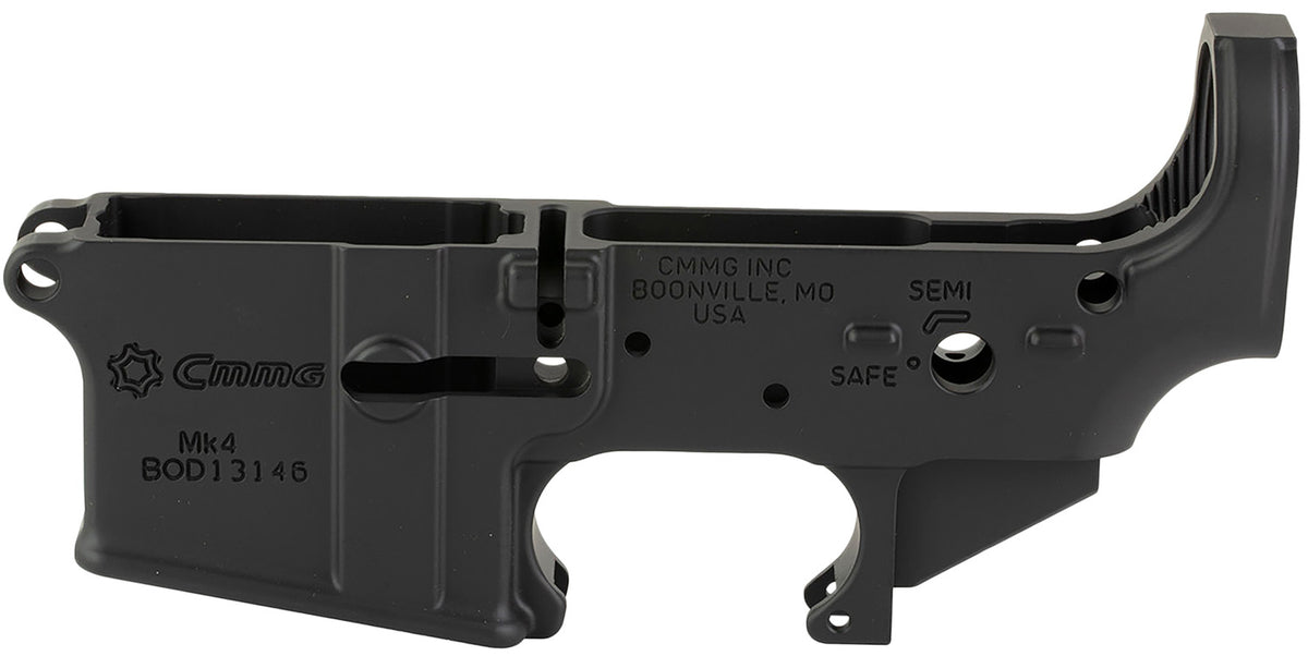 CMMG Mk4 AR-15 Stripped Lower Receiver, Armor Black Cerakote