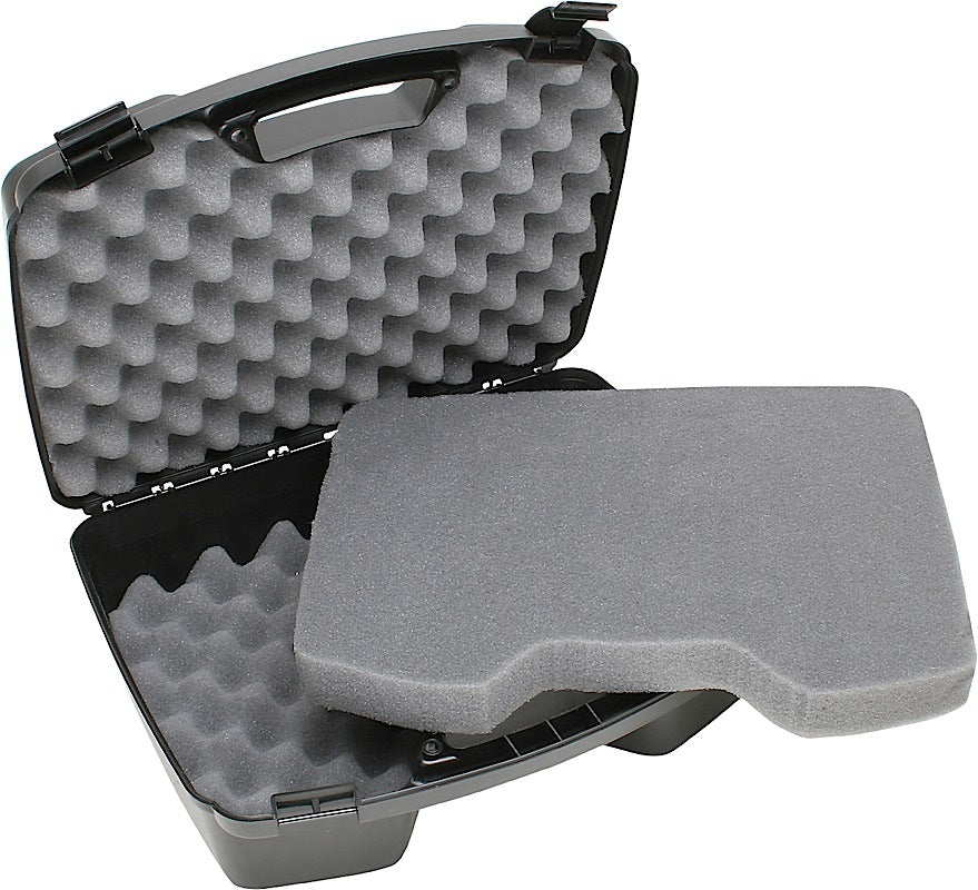 MTM Case-Gard 81140 4-Pistol Case Black Polypropylene Holds 4 Handguns or 6 Sub-Compacts w/ Magazines