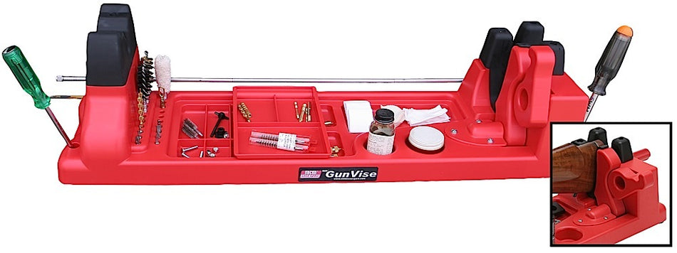 MTM Case-Gard GV30 Red Plastic Gun Vise Rifle/Shotgun Maintenance