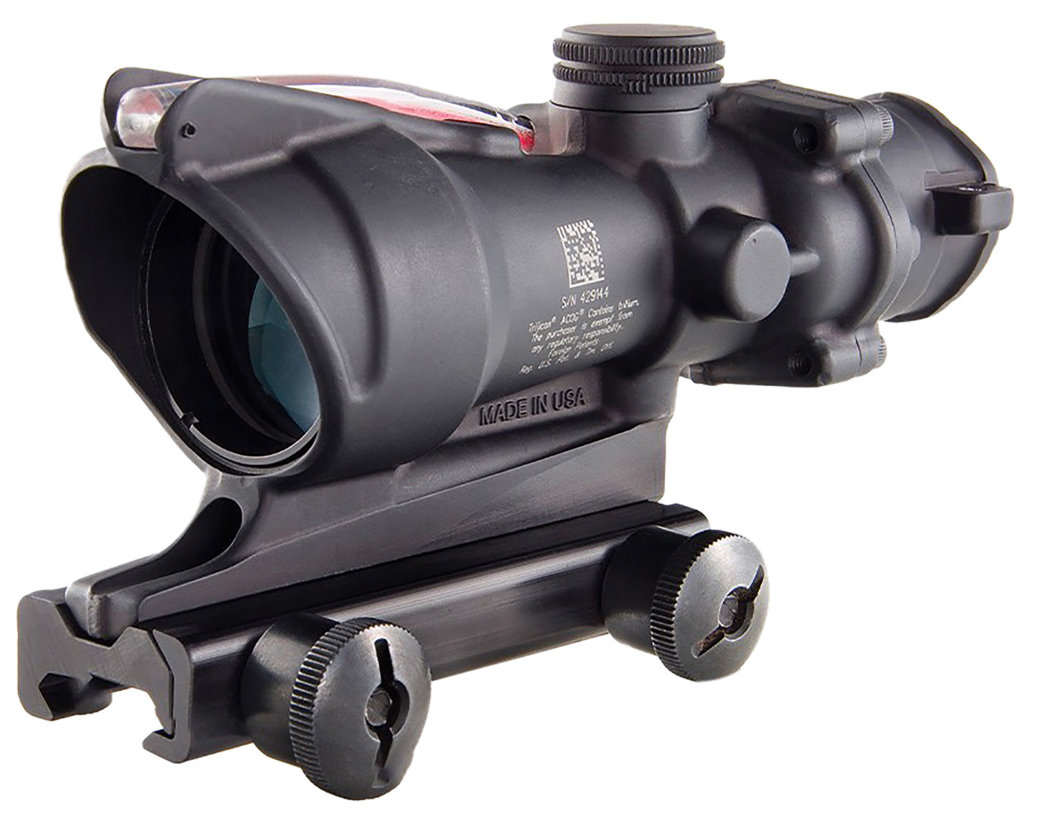 Trijicon ACOG TA31D100288 Matte Black 4x32mm Illuminated Red Chevron Reticle .223/5.56 BDC