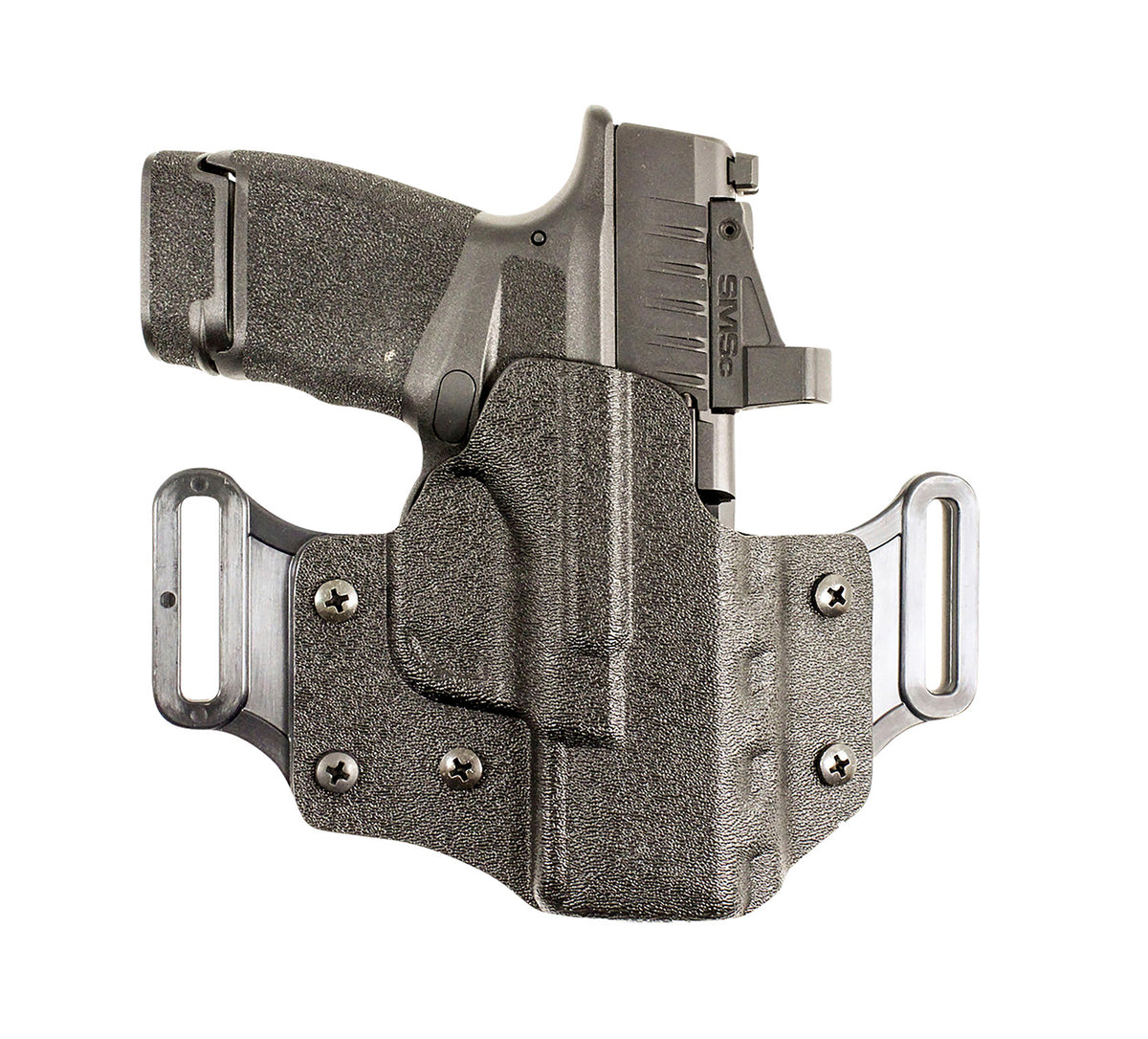 DeSantis 195KA8HZ0 Veiled Partner OWB Black Kydex Belt Slide Holster for Sig P320C/P250C RH