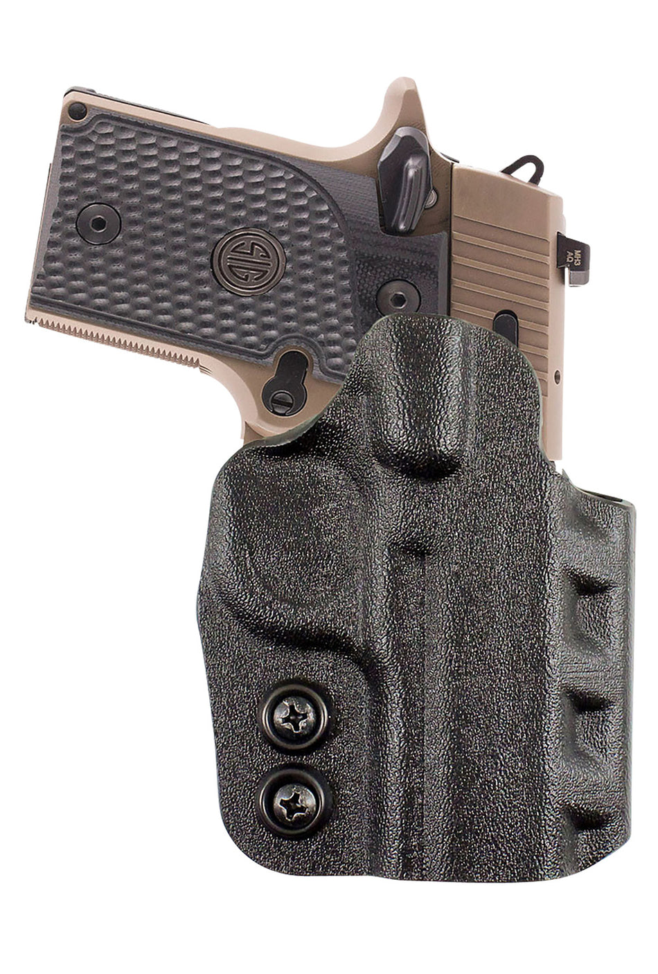 DeSantis D94KA1RZ0 Cazzuto OWB Black Kydex Paddle Holster for S&W M&P 9 Shield EZ RH