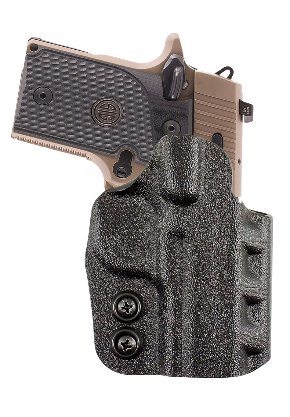 DeSantis Gunhide Cazzuto OWB Kydex Paddle Holster for Glock 17/22/31 Right Hand Black