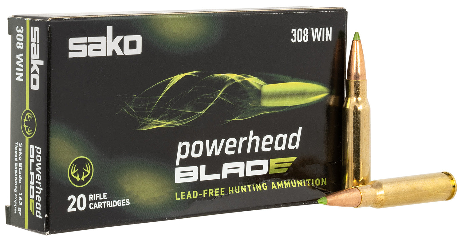 Sako .308 Win / 7.62x51mm JASPHB308W162Bá PowerHead Blade Tipped Expanding Copper 162 Grain