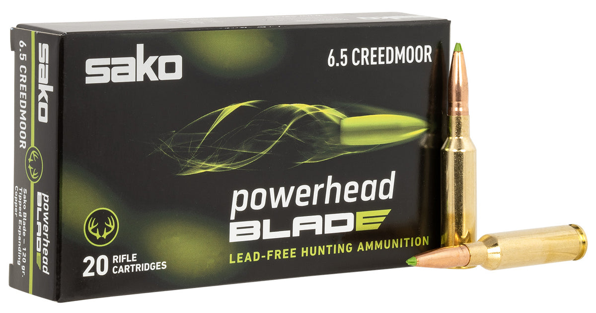 Sako 6.5mm Creedmoor JASPHB65CM120Bá PowerHead Blade Tipped Expanding Copper 120 Grain