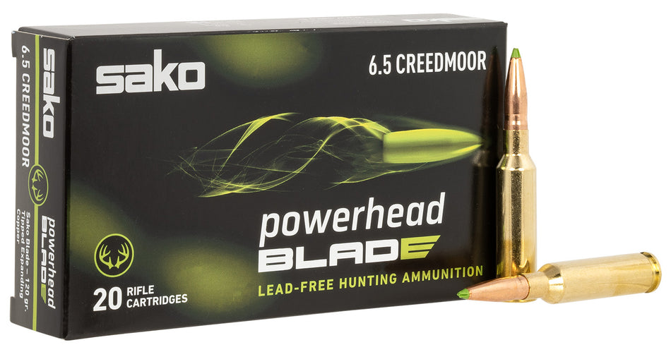 Sako 6.5mm Creedmoor JASPHB65CM120Bá PowerHead Blade Tipped Expanding Copper 120 Grain