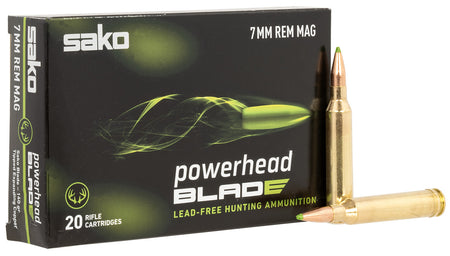 Sako 7mm Remington Mag JASPHB7MMRM140B PowerHead Blade Tipped Expanding Copper 140 Grain