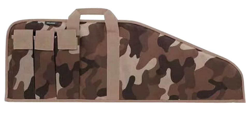 Bulldog Pit Bull BD49943TBC 43" Throwback Camo Floatable Nylon Rifle Case with Tricot Lining and Velcro Mag Pouches