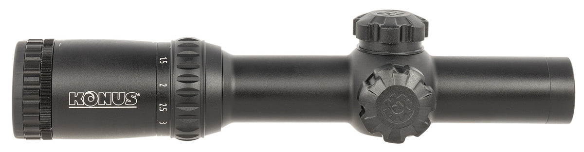 Konus 7182 KonusPro M-30 Black 1-6x24mm Dual Illumination Engraved Circle Dot Reticle