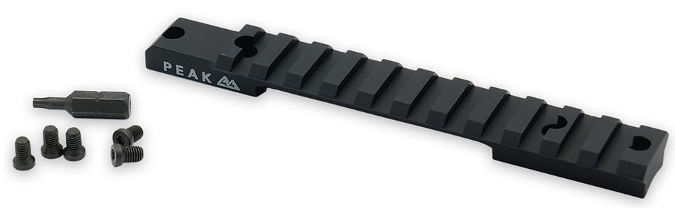 Weatherby J010004 Matte Black Aluminum Picatinny Rail for Model 307 Weaver Mount Short Action 20 MOA