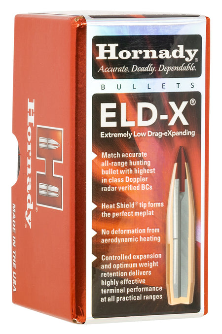 Hornady ELD-X 22 Cal .224 Diameter 80 Grain Expanding Hunting Bullets 100 Count