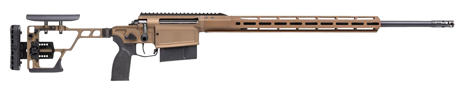 Sig Sauer CROSSMAG300WM24B Cross Magnum 300 Win Mag 6+1 24" Threaded Barrel, Coyote Cerakote, M-LOK/ARCA Rail Handguard, Fully Adj. Folding Stock, PRS Style Grip, Muzzle Brake, Integrated Optics Mount
