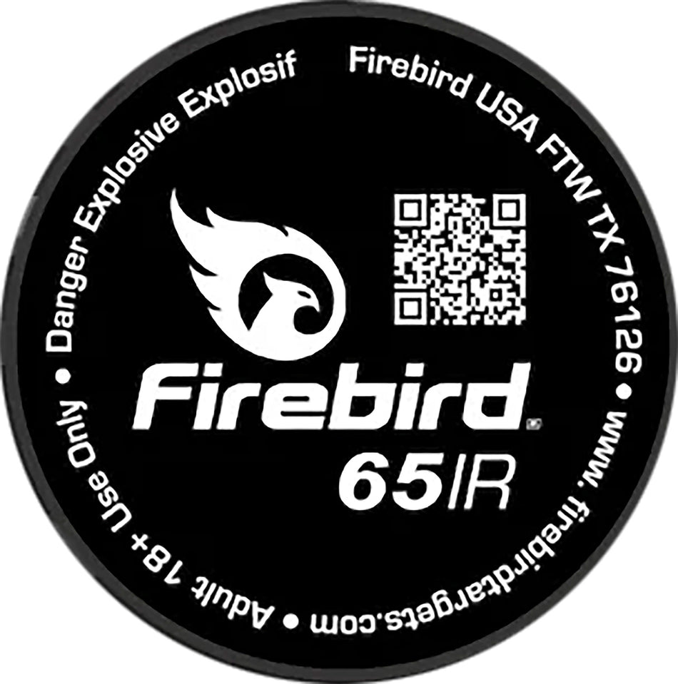 Firebird USA 65IR 65mm Moving/Static White Smoke Reactive Target Universal Firearm 10 Targets