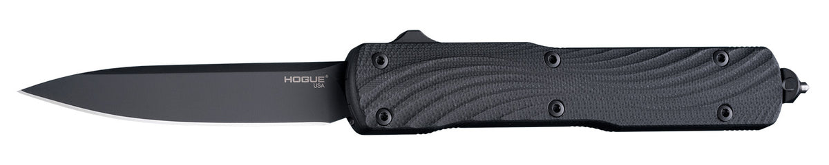 Hogue Counterstrike OTF 3.35" Drop Point Automatic Knife, Black PVD CPM 20V SS Blade, Aluminum G10 Handle