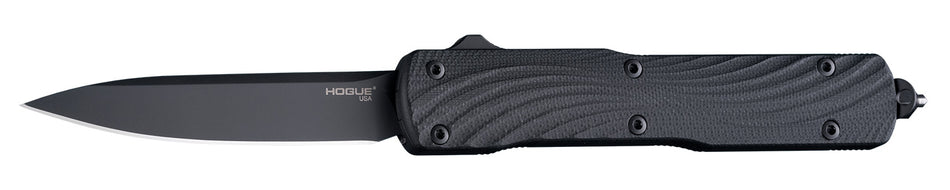 Hogue Counterstrike OTF 3.35" Drop Point Automatic Knife, Black PVD CPM 20V SS Blade, Aluminum G10 Handle
