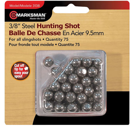 Marksman 3138 Steel Slingshot Shot 3/8" 250-Count Box