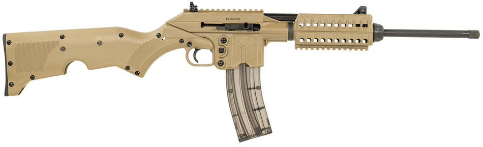 Kel-Tec SU-22 CA Tan Full-Size .22LR 26+1 16.1" Threaded Barrel Rifle with Storage Stock