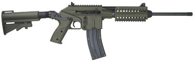 Kel-Tec SU22E .22 LR Rifle, 16" Threaded Barrel, Green Finish, Picatinny Rail, Collapsible Stock, 26-Round Capacity