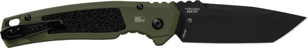 Kershaw 71050LBLK Launch 16 Auto Folder 3.45" Tanto CPM M4 Blade, Olive Cerakote/Black Oxide Aluminum Handle