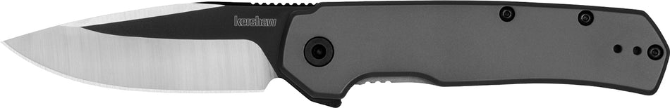 Kershaw 1411 Thermal EDC Folder 2.95" Drop Point 8Cr13MoV Blade, Gray PVD Steel Handle with Pocket Clip