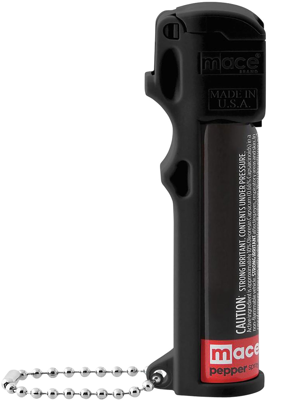 Mace Brand 80725 Black Personal Pepper Spray Keychain 12 ft