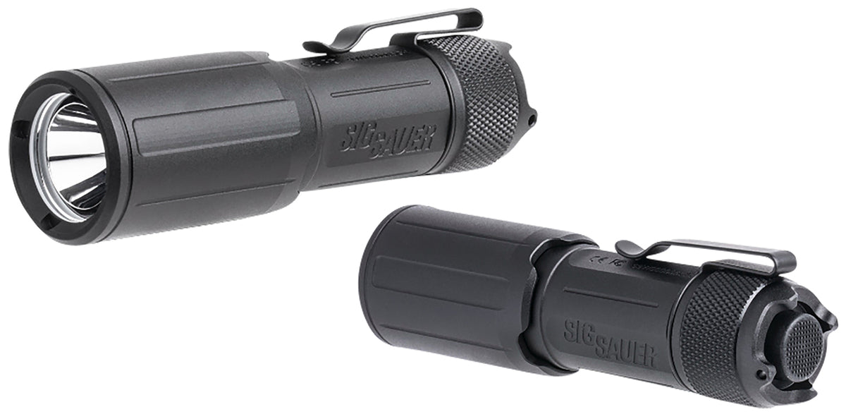 Sig Sauer Foxtrot-EDC Compact Black Anodized EDC Flashlight 1350 Lumens Rechargeable