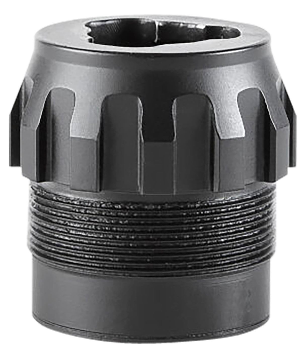 Dead Air DA444 3-Lug Adapter P-Series Stainless Steel Black for Primal Wolfman Ghost 45 Silencers