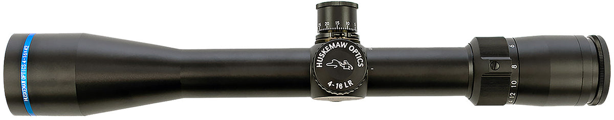 Huskemaw Optics 10416BD Blue Diamond Black 4-16x42mm 30mm Tube with HuntSmart Reticle