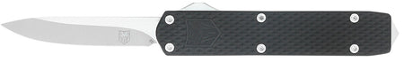CobraTec MNBLKMGEN2DNS Mini Mamba Gen II 2.25" OTF Stonewashed D2 Blade Black Textured Handle