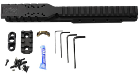 Samson 030026501 Hannibal Picatinny Rail for Ruger Mini-14 Mini Thirty 2008+ Black Anodized Direct Red Dot Mount